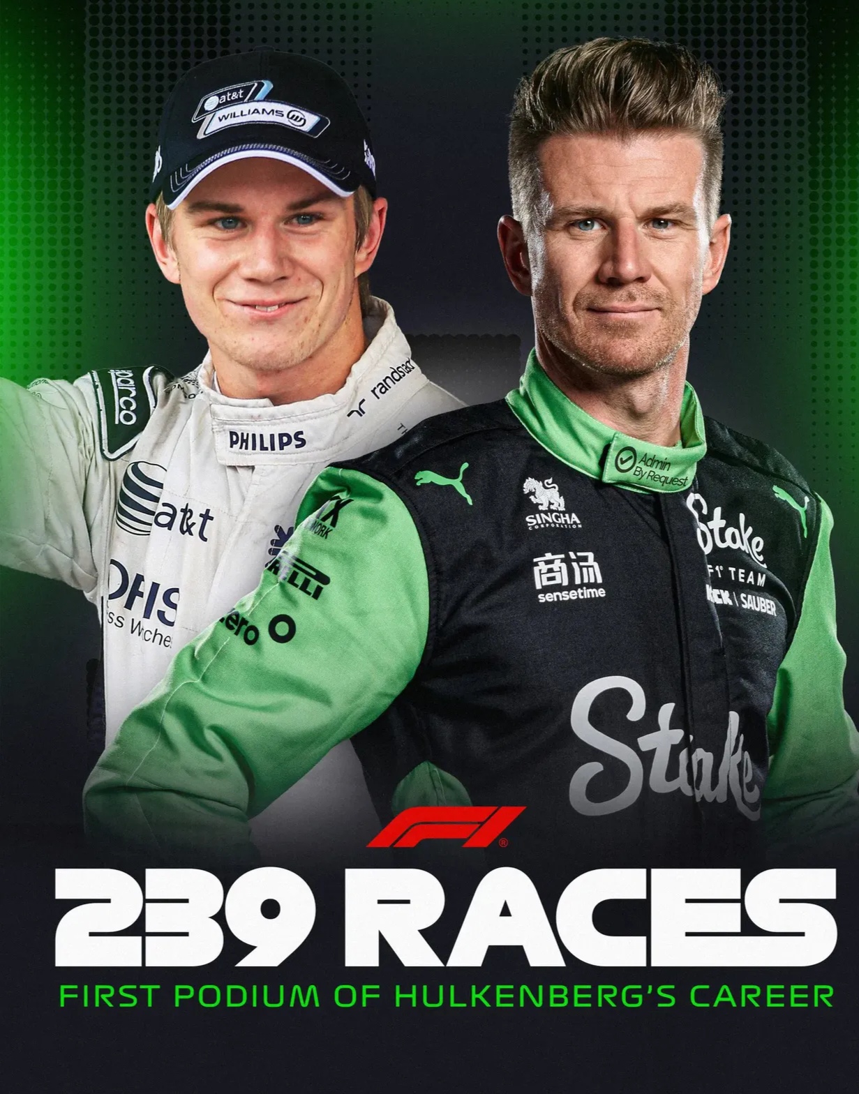 包含索伯车队轻取威廉姆斯，维斯塔潘扛起全队的词条